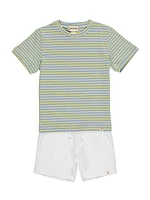 Baby Boy's Camber Striped Stretch Cotton T-Shirt