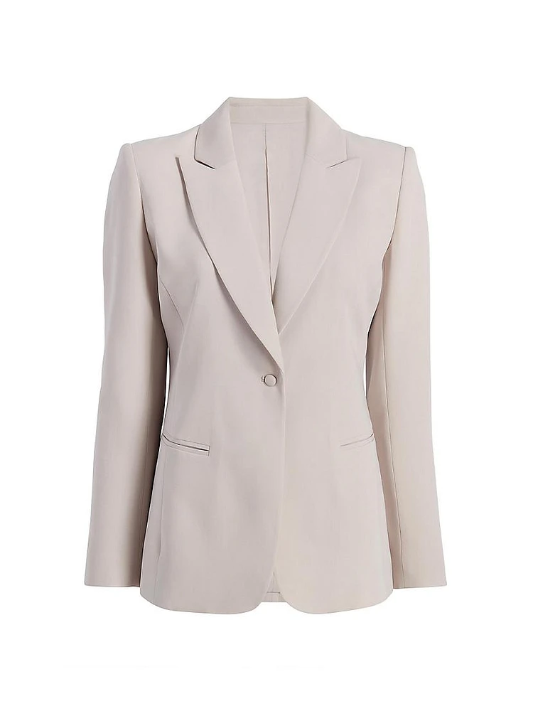 Hazel Silk Tailored Blazer