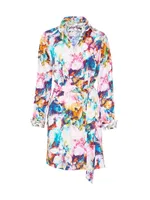 Charlotte Floral Cotton Long-Sleeve Dress