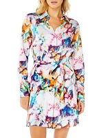 Charlotte Floral Cotton Long-Sleeve Dress