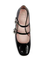 Mini Tres Vivier 25MM Leather Mary Janes