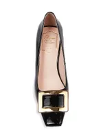 Belle Vivier 75MM Leather Buckle Pumps