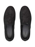 Nubuck Crocodile Leather Slip-on