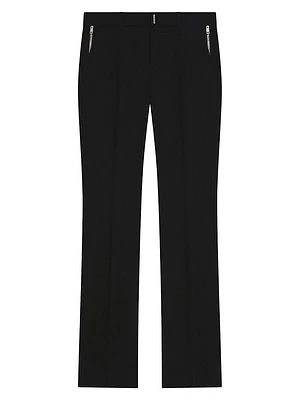 Classic-Fit Pants with Darts Technical Wool