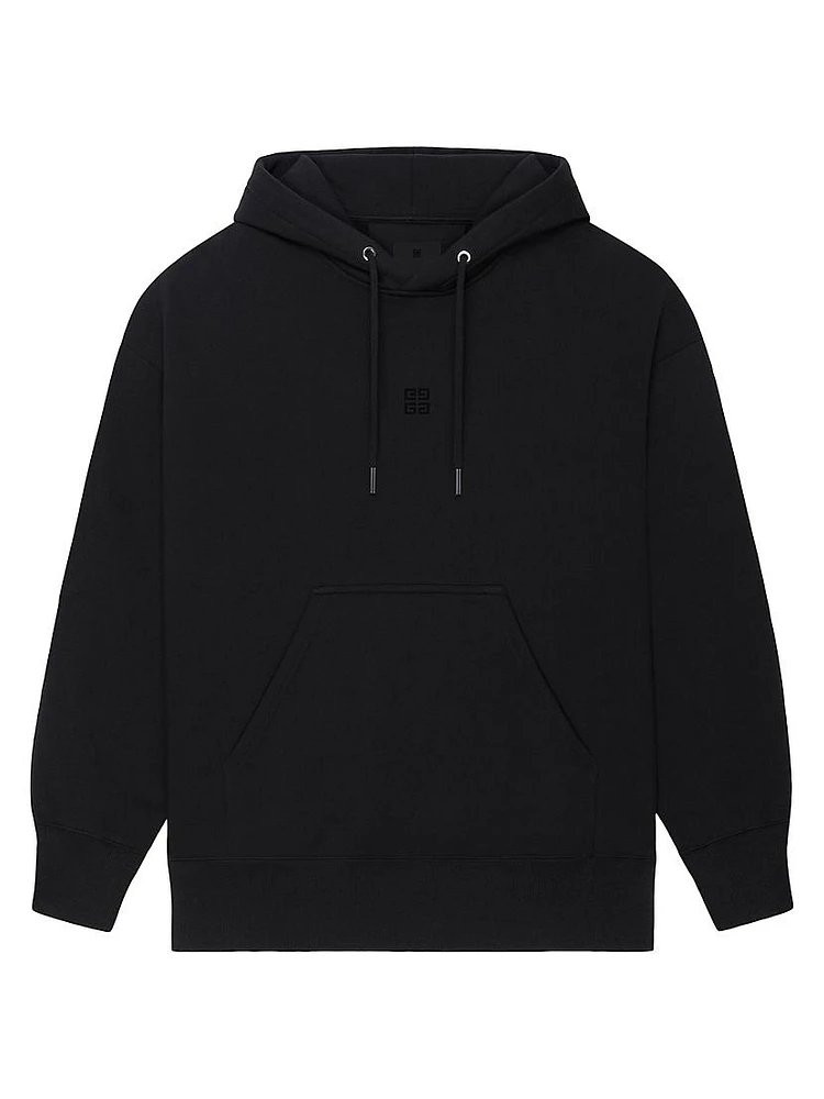 Slim Fit Hoodie Embroidered Felpa