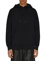 Slim Fit Hoodie Embroidered Felpa