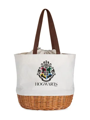 Hogwarts Coronado Canvas & Willow Basket Tote