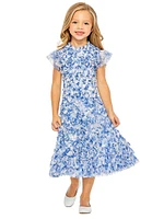 Little Girl's & Ruffle Tiered Mini Dress