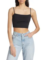 Essential Square-Neck Crop Top