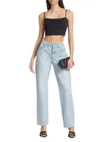 Essential Square-Neck Crop Top