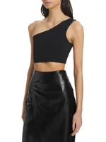 Essential Asymmetric Cropped Top