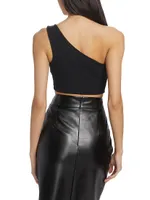 Essential Asymmetric Cropped Top