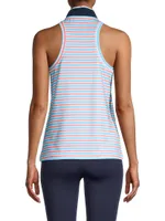 Courtside Sleeveless Polo Tank