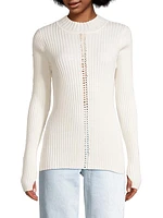 Composite Cotton-Blend Sweater