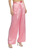 Emberlynn Silk Charmeuse Pants