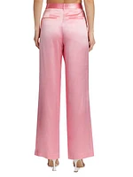 Emberlynn Silk Charmeuse Pants