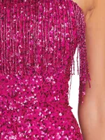 Cassandra Sequin Fringe Dress