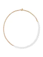 Matira 14K-Gold-Plated & Freshwater Rice Pearl Necklace