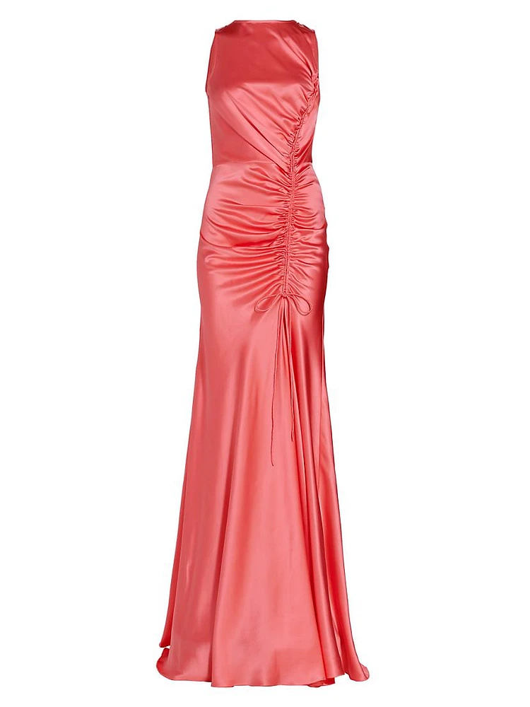 Ruched Charmeuse Gown