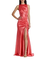 Ruched Charmeuse Gown