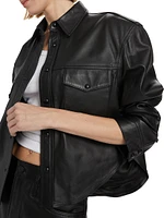 Padded Leather Jacket