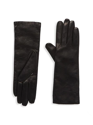 COLLECTION Cashmere-Lined Leather Gloves