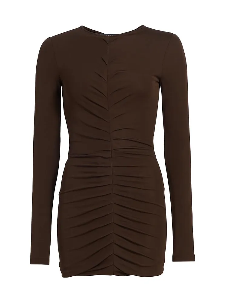 Ruched Jersey Minidress