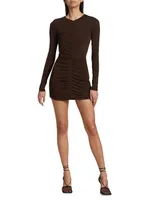 Ruched Jersey Minidress