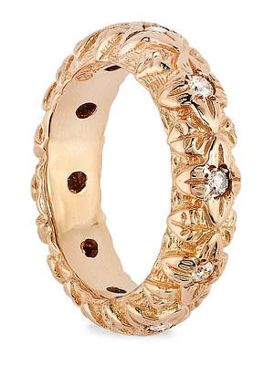 Luxury 18K Yellow Gold & 0.5 TCW Diamond Band