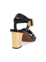 Rebecca 73MM Leather Sandals