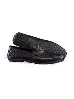 Matted Crocodile Driving Shoes