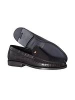 Matted Crocodile Leather Loafers