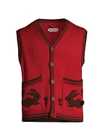 Meadow Jacquard Wool Vest