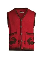 Meadow Jacquard Wool Vest