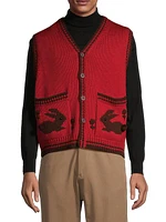 Meadow Jacquard Wool Vest