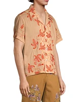 Bougainvillea Cotton Camp Shirt