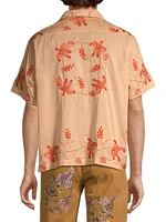 Bougainvillea Cotton Camp Shirt