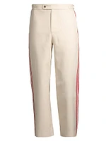 Beaded Straight-Leg Trousers