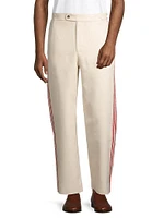 Beaded Straight-Leg Trousers