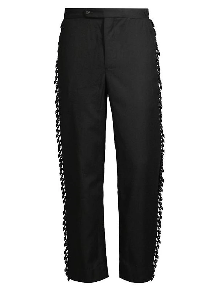 Beaded Fringe Trousers