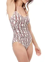 Iota Printed One-Piece Swimsuit