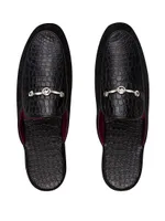 Suede and Calfskin Leather Slippers