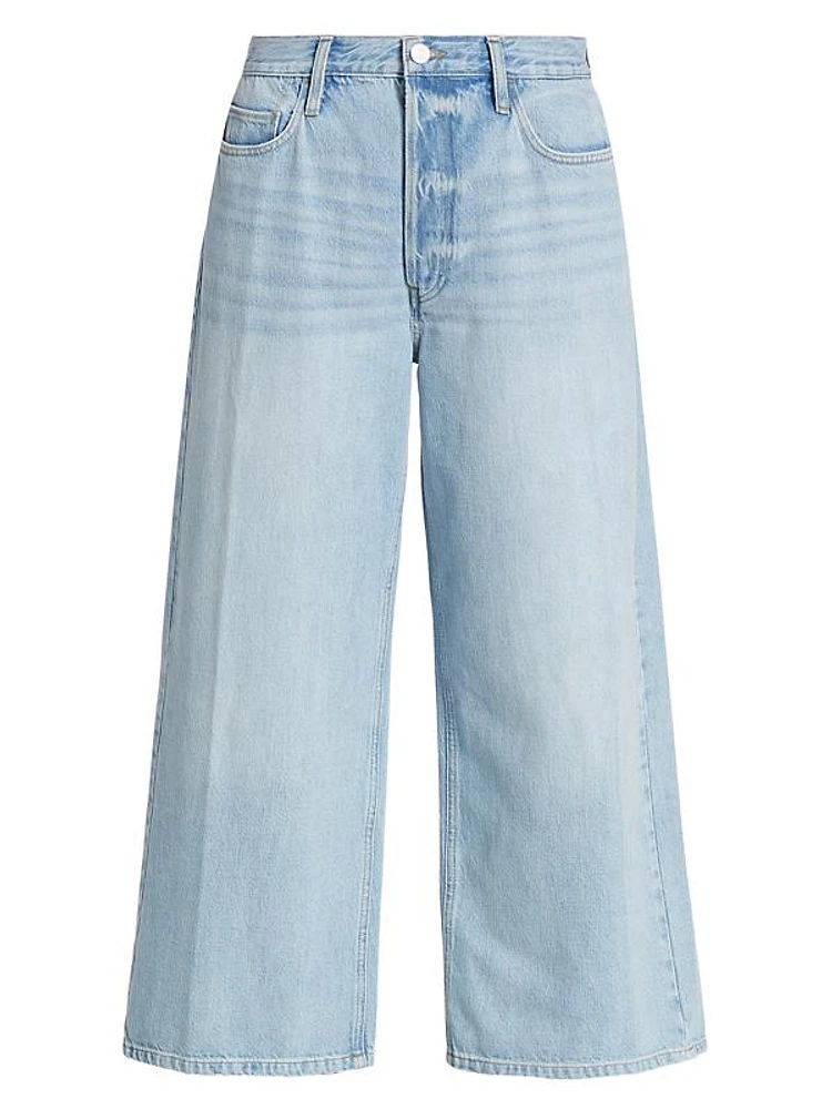 Le Pixie Low-Rise Stretch Wide-Leg Jeans