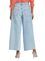 Le Pixie Low-Rise Stretch Wide-Leg Jeans