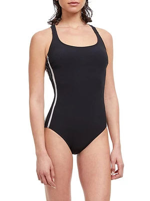 Painterly One-Piece Swimsuit