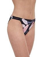 Printed Mid-Rise Bikini Bottom