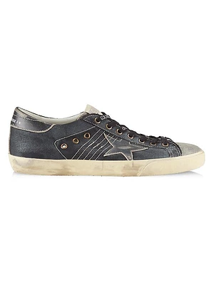 Unisex Super-Star Vintage Leather Low-Top Sneakers