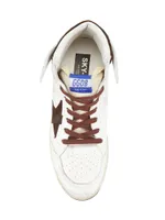 Sky Star And Spur Nylon Suede High-Top Sneakers