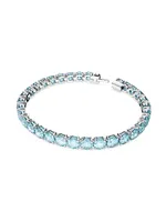 Matrix Chroma Rhodium-Plated Tennis Bracelet