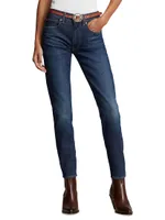 Mid-Rise Ankle Skinny Jeans